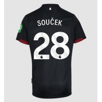 Maglia Calcio West Ham United Tomas Soucek #28 Seconda Divisa 2024-25 Manica Corta